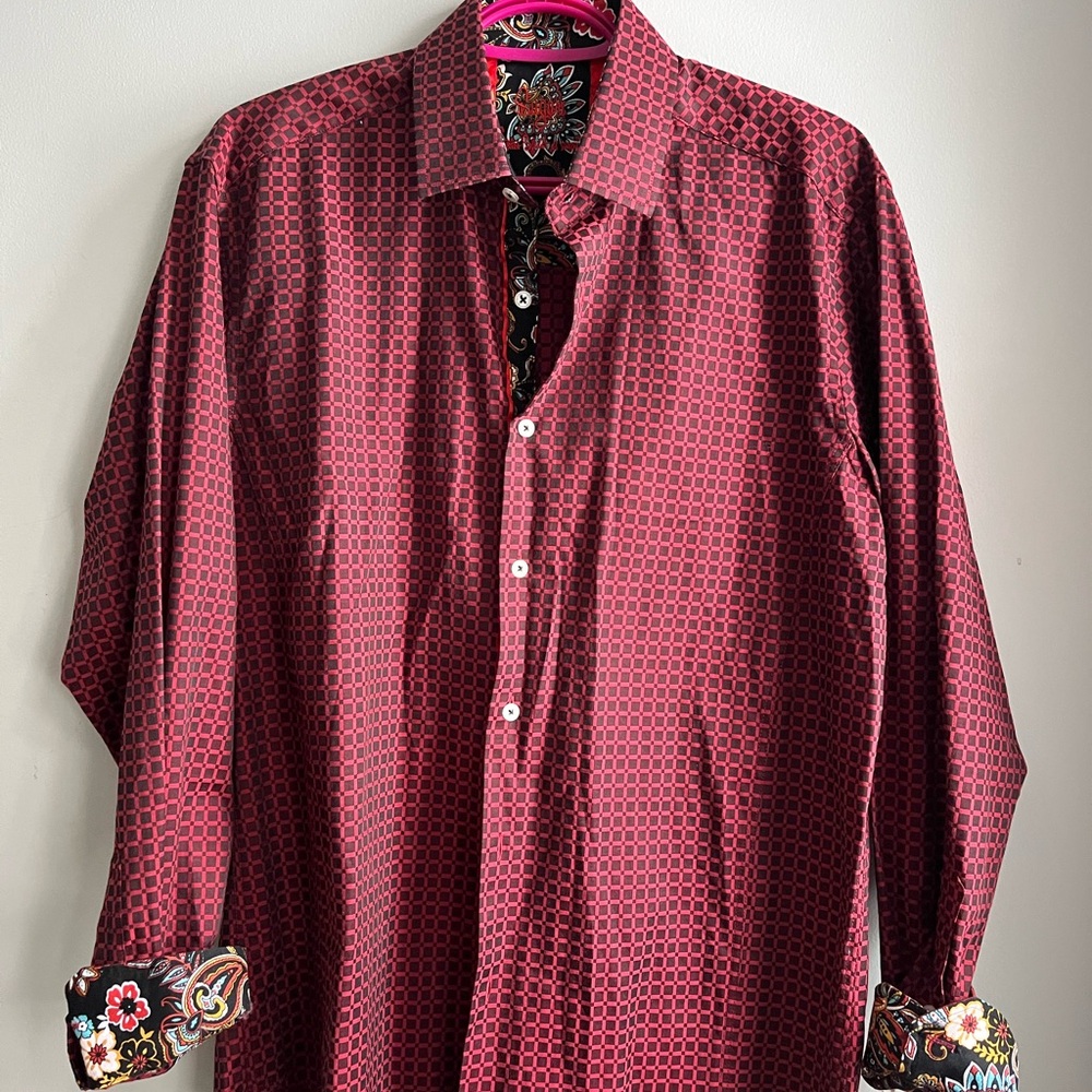 Men's Sugar Red Patterned Shirt